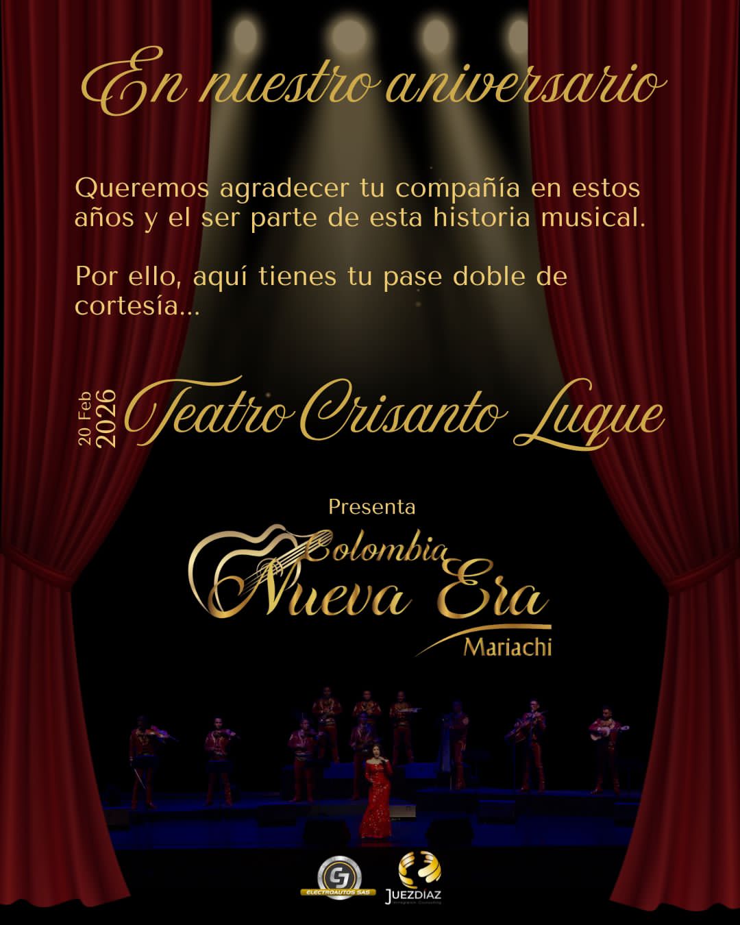 Mariachi Colombia Nueva Era en el Teatro Mayor Julio Mario Santo Domingo